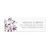 Harvest Blush | Aquarellfolien-Rücksendeadresse (Vorne)