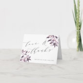 Harvest Blush Wedding Vielen Dank Dankeskarte (Vorderseite)