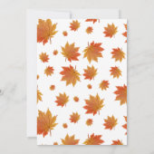 Harvest Bouquet&Fall Blume Erntedank Abendessen Einladung (Rückseite)