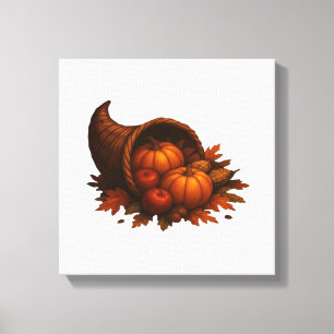 Harvest Cornucopia Glow Oversized T-Shirt.png Leinwanddruck