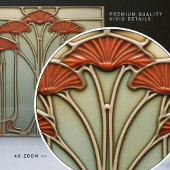 Harvest Crescendo Art Nouveau Keramik Tile Fliese