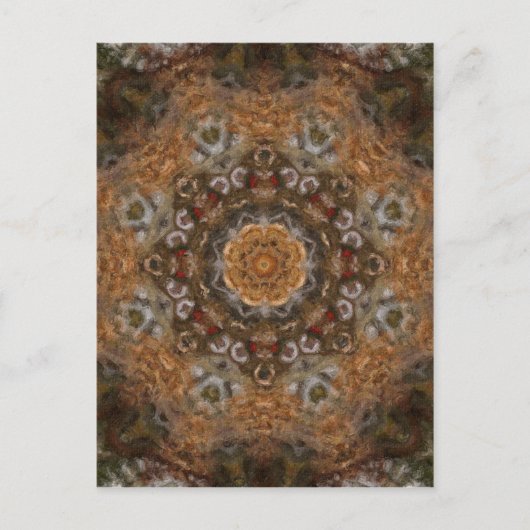 Harvest Day Impasto Kaleidoskop Art 5 Postkarte (Vorderseite)