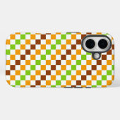 Harvest diagonal checkerboard pattern Case-Mate iPhone hülle (Rückseite (Horizontal))