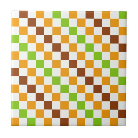 Harvest diagonal checkerboard pattern fliese (Vorderseite)