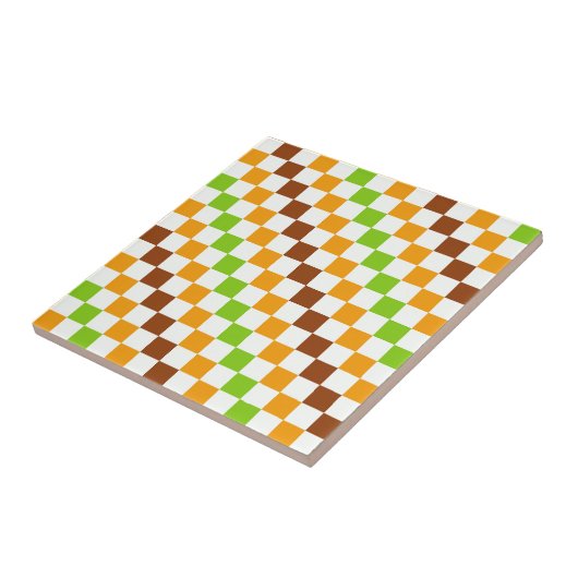Harvest diagonal checkerboard pattern fliese (Seite)