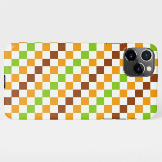 Harvest diagonal checkerboard pattern iPhone hülle (Rückseite (Horizontal))