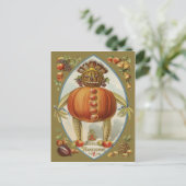 Harvest Doll Pumpkin Apple Birne Mais Trauben Postkarte (Stehend Vorderseite)