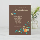 Harvest Fall Bridal Dusche Einladung (Stehend Vorderseite)