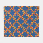 Harvest Fall Wreaths Muster Custom Fleece Blankon (Vorderseite (Horizontal))