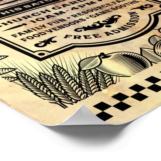 HARVEST FESTIVAL POSTER (Ecke)