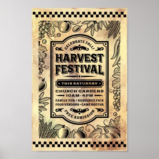 HARVEST FESTIVAL POSTER (Vorne)