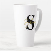 Harvest Floral Monogram Milchtasse (Rechte Ecke)