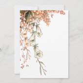 Harvest Garland Script Elegante Hochzeit im Herbst Einladung (Rückseite)