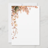 Harvest Garland Script Elegante Hochzeit im Herbst Save The Date (Rückseite)