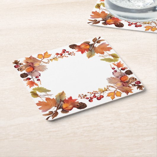 Harvest Glow: Ernte von Wreath Rechteckiger Pappuntersetzer (angewinkelt)