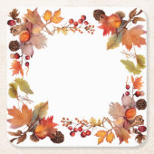 Harvest Glow: Ernte von Wreath Rechteckiger Pappuntersetzer (Vorderseite)