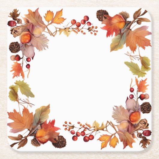 Harvest Glow: Ernte von Wreath Rechteckiger Pappuntersetzer (Vorderseite)