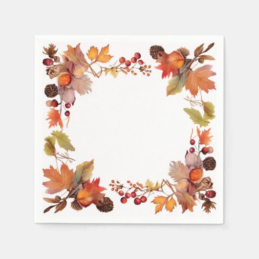 Harvest Glow: Ernte von Wreath Serviette (Vorderseite)