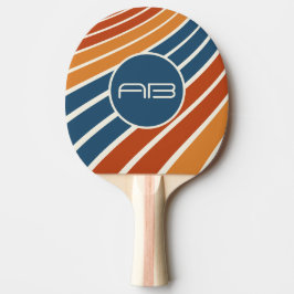 Harvest Gold 1970er Jahre Streifen Tischtennis Schläger
