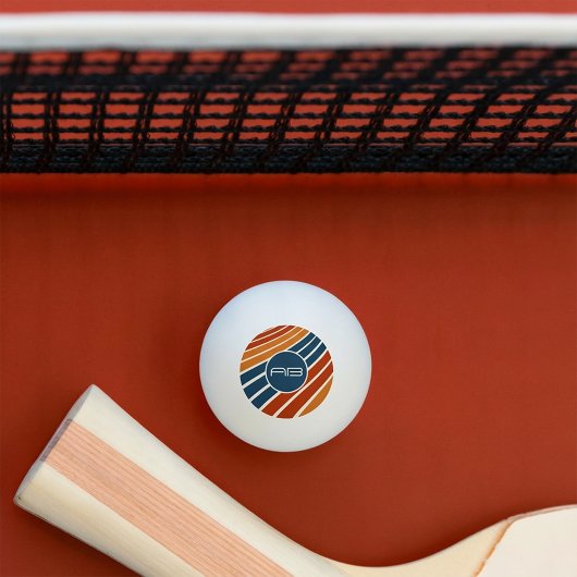 Harvest Gold 1970er Jahre Streifen Tischtennisball