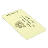 Harvest Gold Celtic Knot Save the Date Magnet (Rechte Seite)