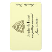 Harvest Gold Celtic Knot Save the Date Magnet (Vertikal)