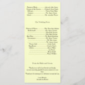 Harvest Gold Celtic Knot Wedding Program Programm (Rückseite)