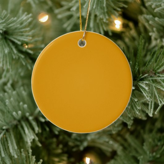 Harvest Gold Circle Keramik Ornament (Baum)