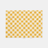 Harvest Gold Gingham Fleecedecke (Vorderseite (Horizontal))