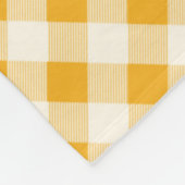 Harvest Gold Gingham Fleecedecke (Ecke)