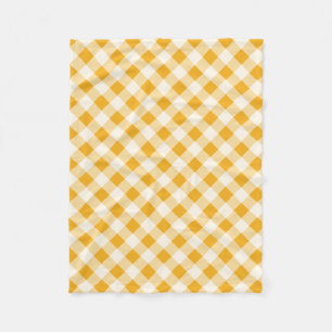 Harvest Gold Gingham Fleecedecke