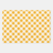 Harvest Gold Gingham Geschenkpapier Set (Vorderseite)