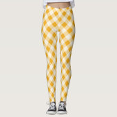 Harvest Gold Gingham Leggings (Vorderseite)