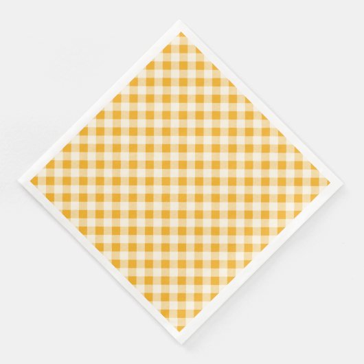 Harvest Gold Gingham Serviette (Ecke)