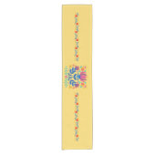 Harvest Gold mexikanische Inspiriert Blumentisch-R Kurzer Tischläufer (Vorderseite)