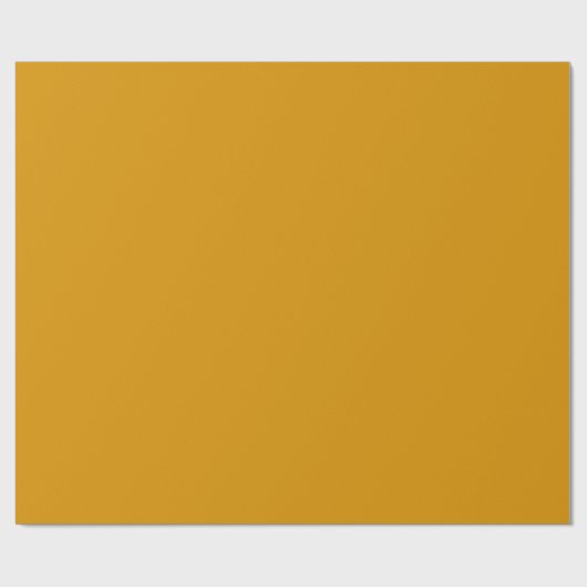 Harvest Gold Solid Color Geschenkpapier (Flach)