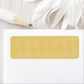 Harvest Gold und White Gingham Karo Kariertes Must (Insitu)