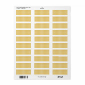 Harvest Gold und White Gingham Karo Kariertes Must (Vorne)
