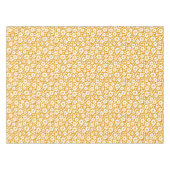 Harvest Gold Vintage Blume Kaskade Tableclout Tischdecke (Vorderseite (Horizontal))
