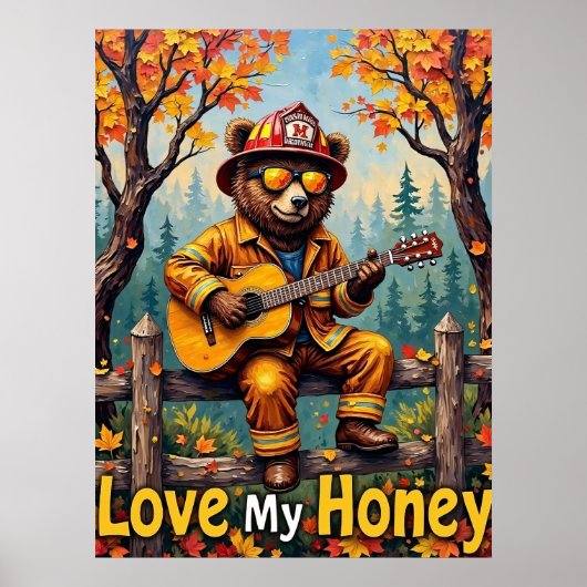 Harvest Harmony: Bärenleafarben Poster (Vorne)