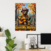 Harvest Harmony: Bärenleafarben Poster (Heimbüro)