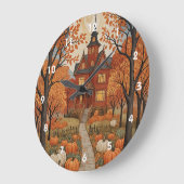 Harvest Haunt Große Wanduhr (Winkel)