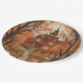 Harvest Haunt Pappteller (Schrägansicht)