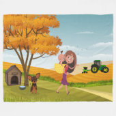 Harvest Hugs Fleecedecke (Vorderseite (Horizontal))