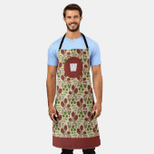 Harvest Monogram Kitchen Apron Schürze (Getragen)