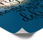 Harvest Moon Fall Delight Gedicht Blue Poster (Ecke)