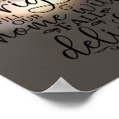 Harvest Moon Fall Delight Gedicht Brown Poster (Ecke)