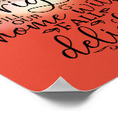 Harvest Moon Fall Delight Gedicht Orange Poster (Ecke)