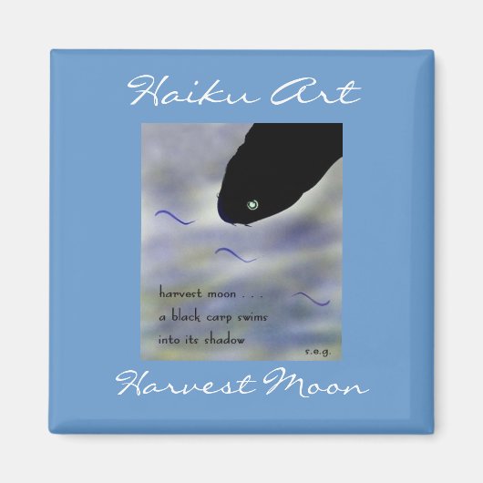 Harvest Moon Haiku Art Magnet (Vorne)