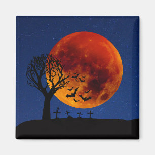 Harvest Moon Halloween Magnet
